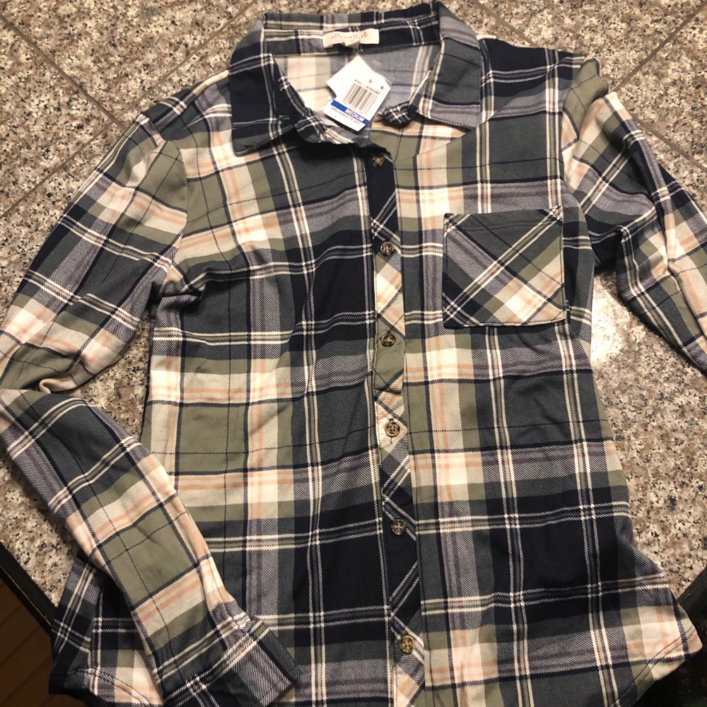 plaid top